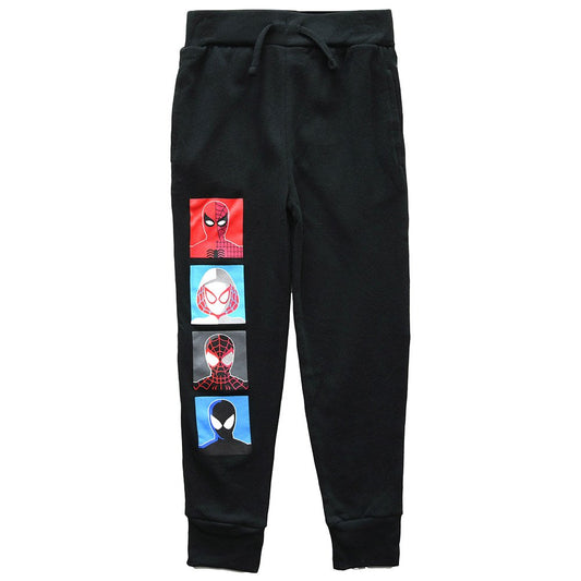 JOGGER NIÑO SPIDERMAN NEGRO