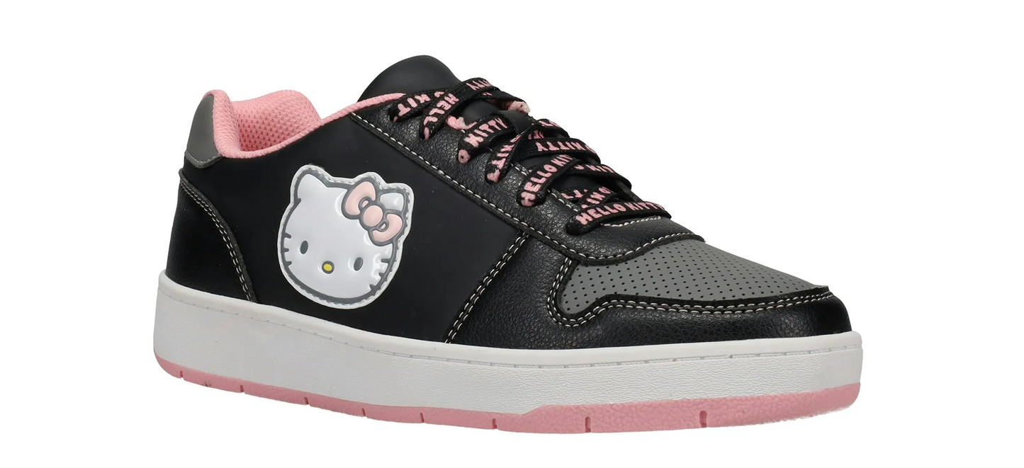 TENNIS NEGRO DE HELLO KITTY ADULTO